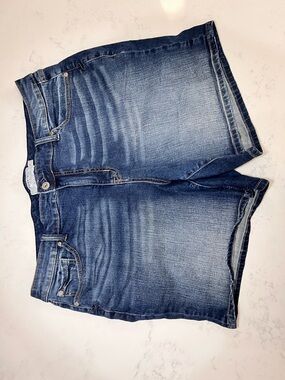 torrid Blue Denim Shorts with Red Accent